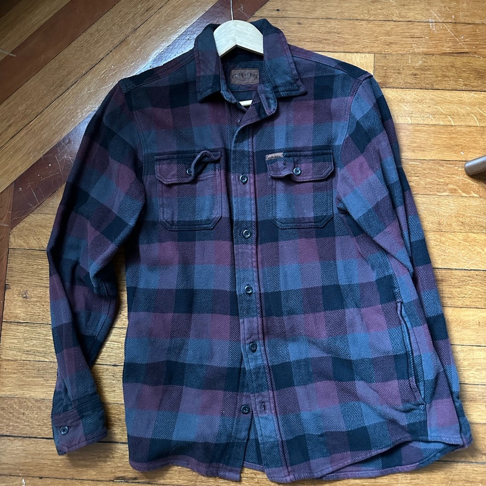 Orvis Winter Heavy Flannel with side pockets EUC